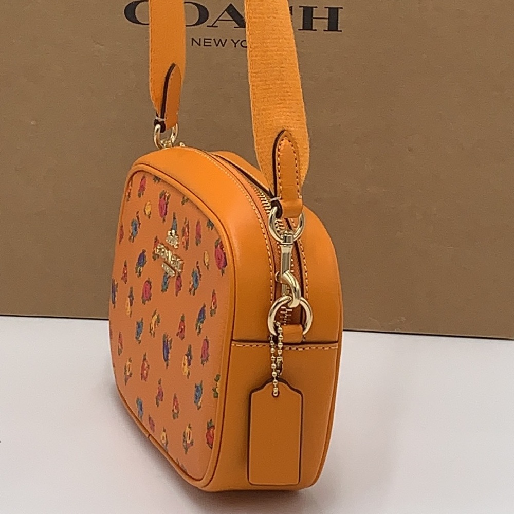 COACH Mini Jamie Camera Bag With Mini Vintage Rose Print
Im/Light Orange NWT - Picture 6 of 16